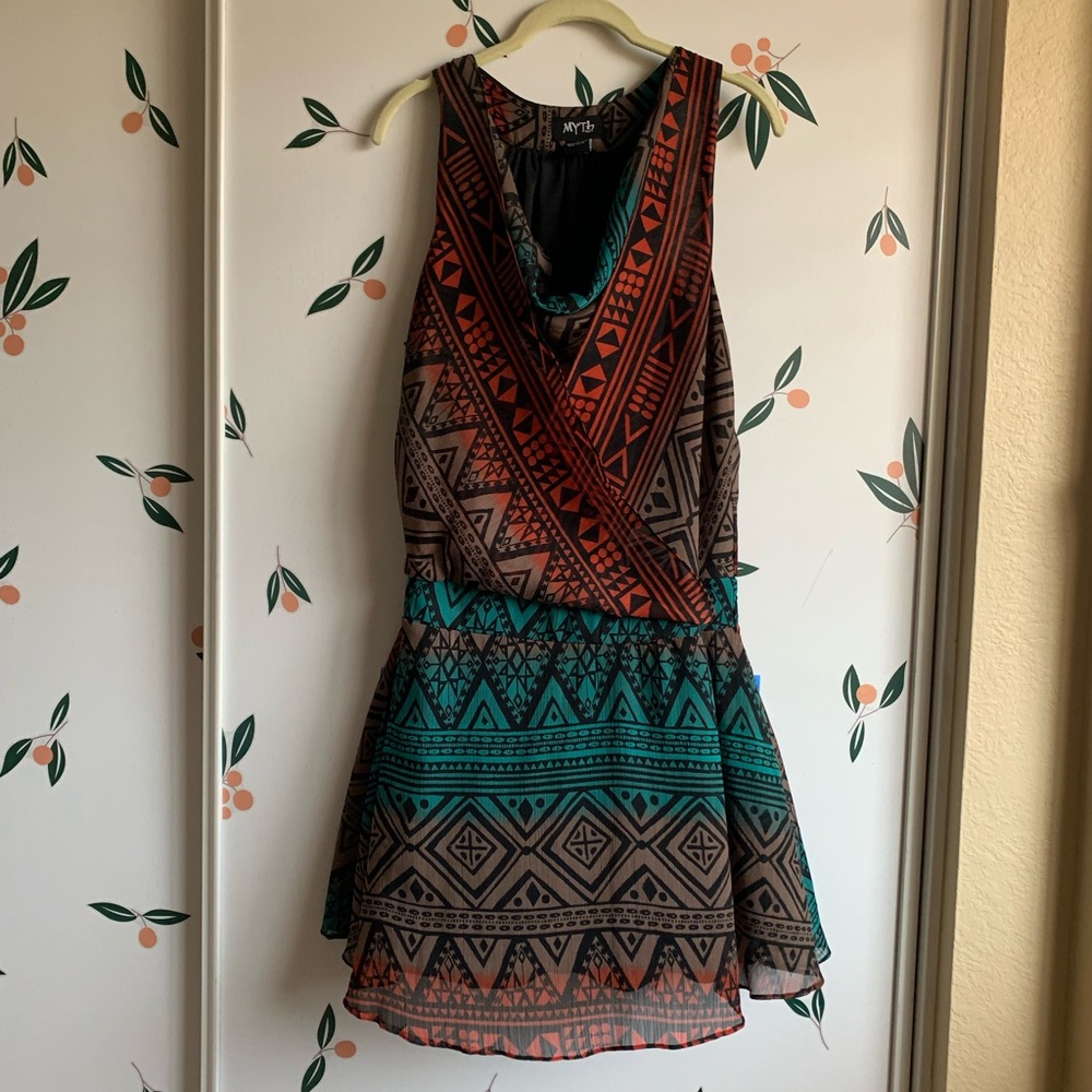 Myth NYC Tribal Print Dancing Dress Festival Wear